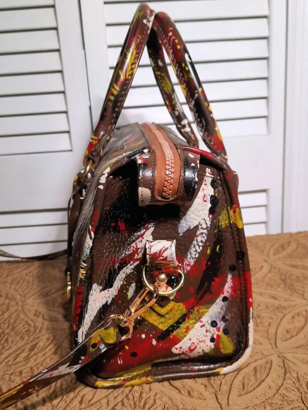 Vintage Dooney & Bourke Dipinta Inspired Satchel - Picture 8 of 15